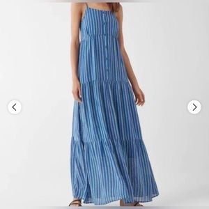 Splendid Promenade Linen Maxi Dress, Large